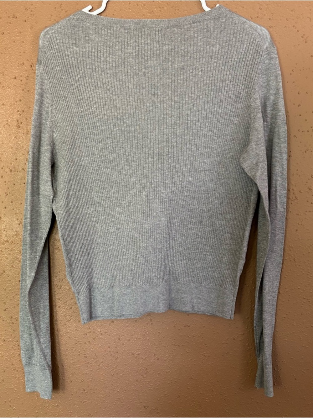 Cabi Applique Cardigan 100 Charcoal Lace Grey Black Floral Sweater  Size M - Picture 5 of 10